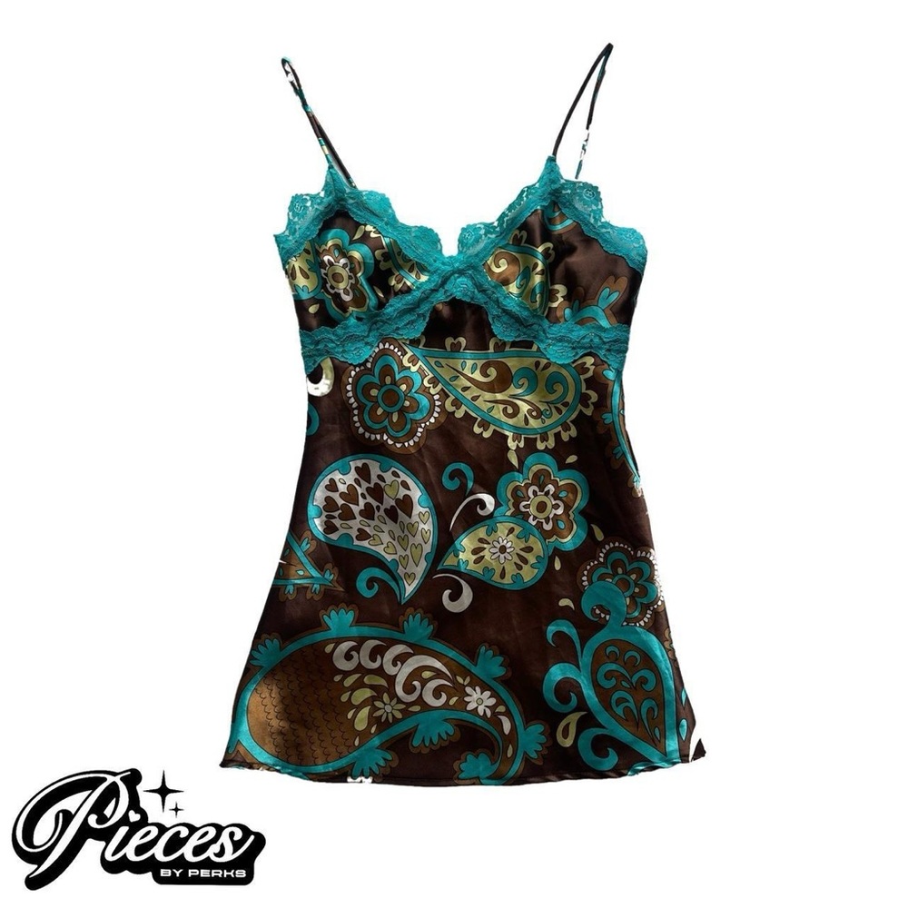 Brown & Turquoise Cami